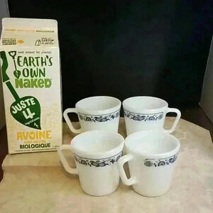 4...Old Town Blue Onion Pryex coffee  mugs
